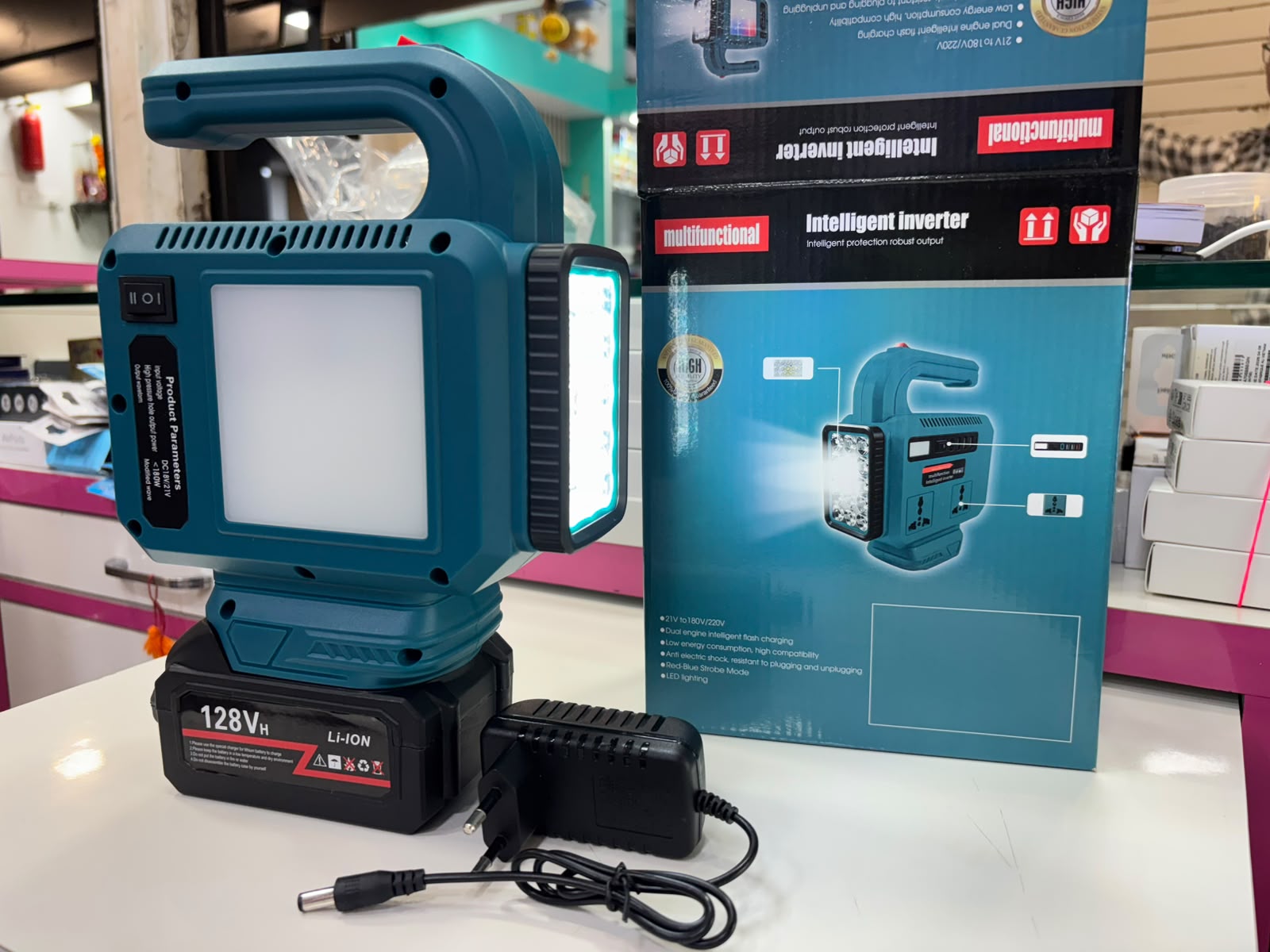 128V LITHIUM-ION with side light BATTERY  Over